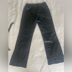 Vintage black leather pants size 6